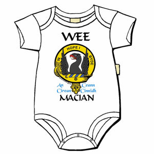 MacIain Scottish Clan Crest Baby Jumper