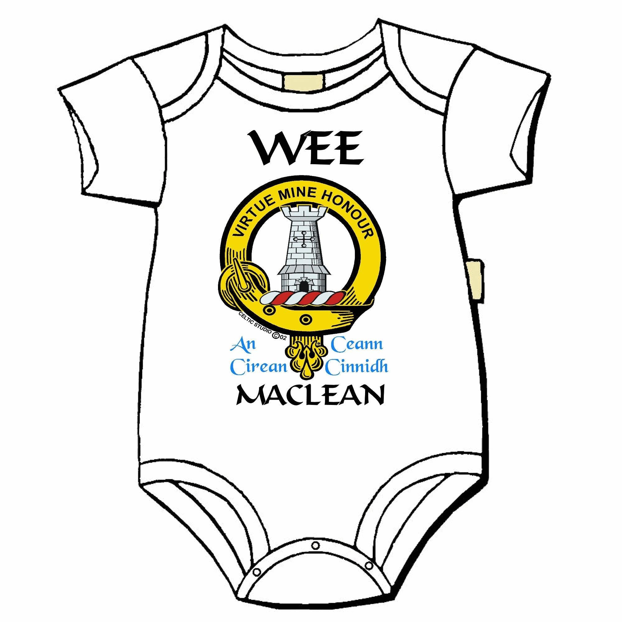 MacLean Scottish Clan Crest Baby Jumper