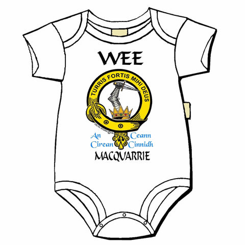 MacQuarrie Scottish Clan Crest Baby Jumper