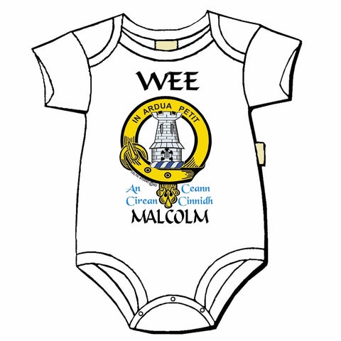 Malcolm Scottish Clan Crest Baby Jumper