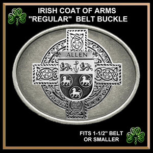 Allen Irish Coat of Arms Regular Buckle