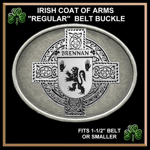 Brennan Irish Coat of Arms Regular Buckle