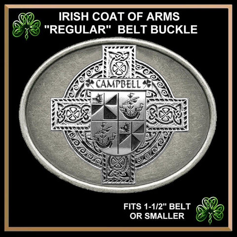 Campbell Irish Coat of Arms Regular Buckle