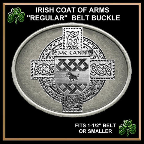 McCann Irish Coat of Arms Regular Buckle