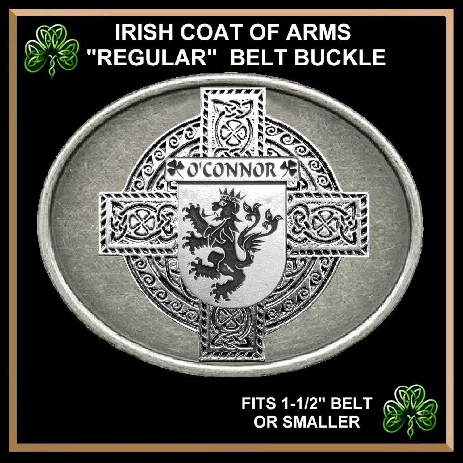O'Connor Kerry Irish Coat of Arms Regular Buckle