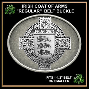 Coughlin Irish Coat of Arms Regular Buckle