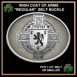 O'Dwyer Irish Coat of Arms Regular Buckle