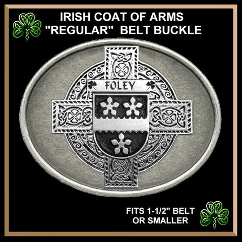 Foley Irish Coat of Arms Regular Buckle