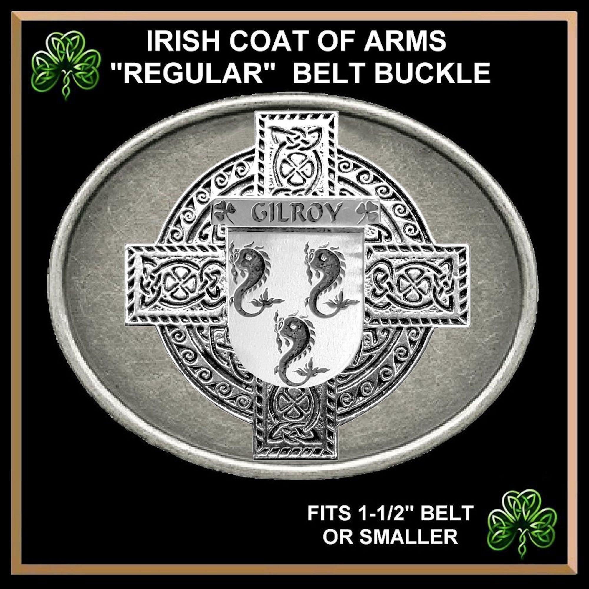 Gilroy Irish Coat of Arms Regular Buckle
