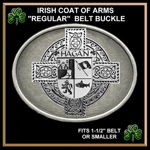 Hagan Irish Coat of Arms Regular Buckle