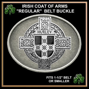 Hurley Irish Coat of Arms Regular Buckle