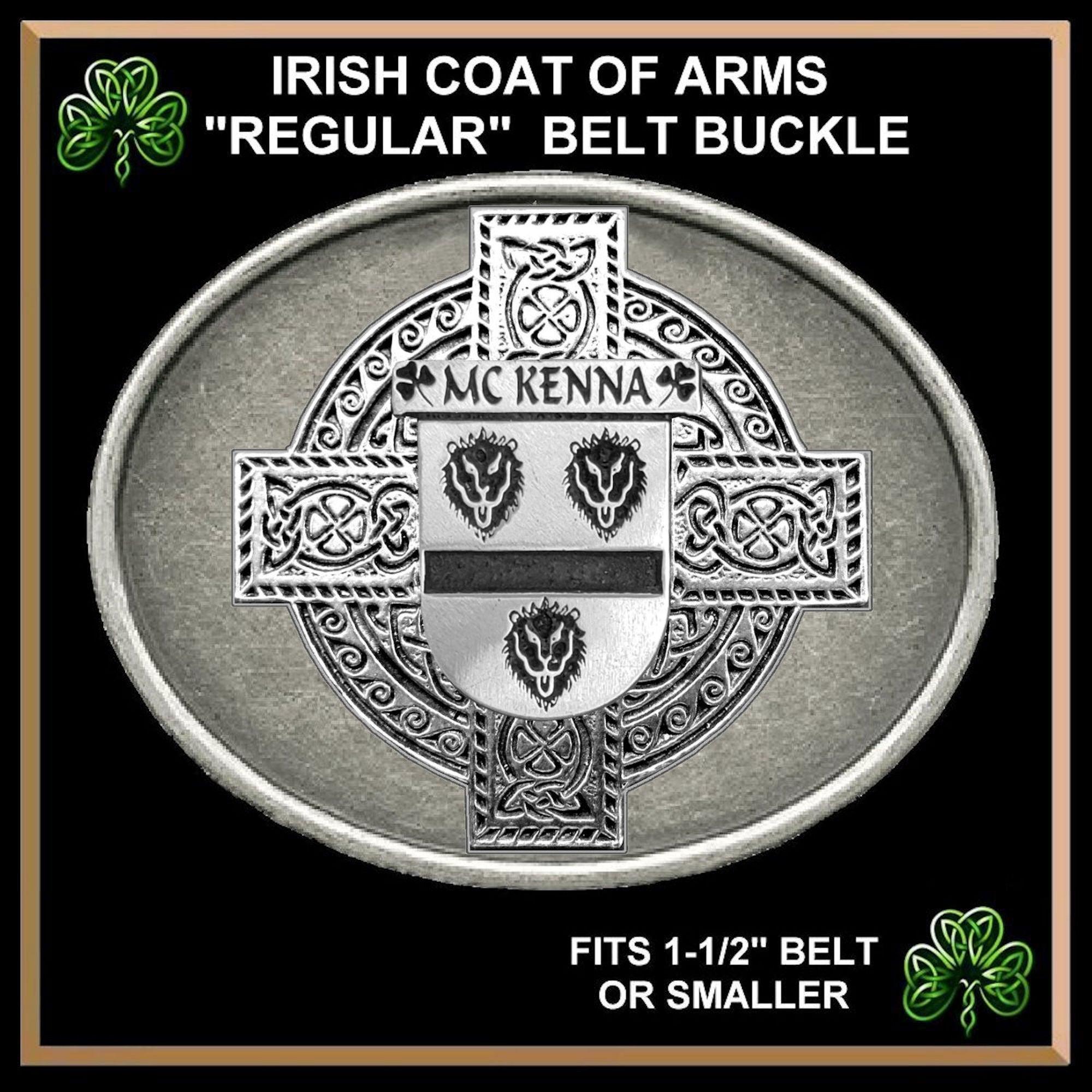 McKenna Irish Coat of Arms Regular Buckle