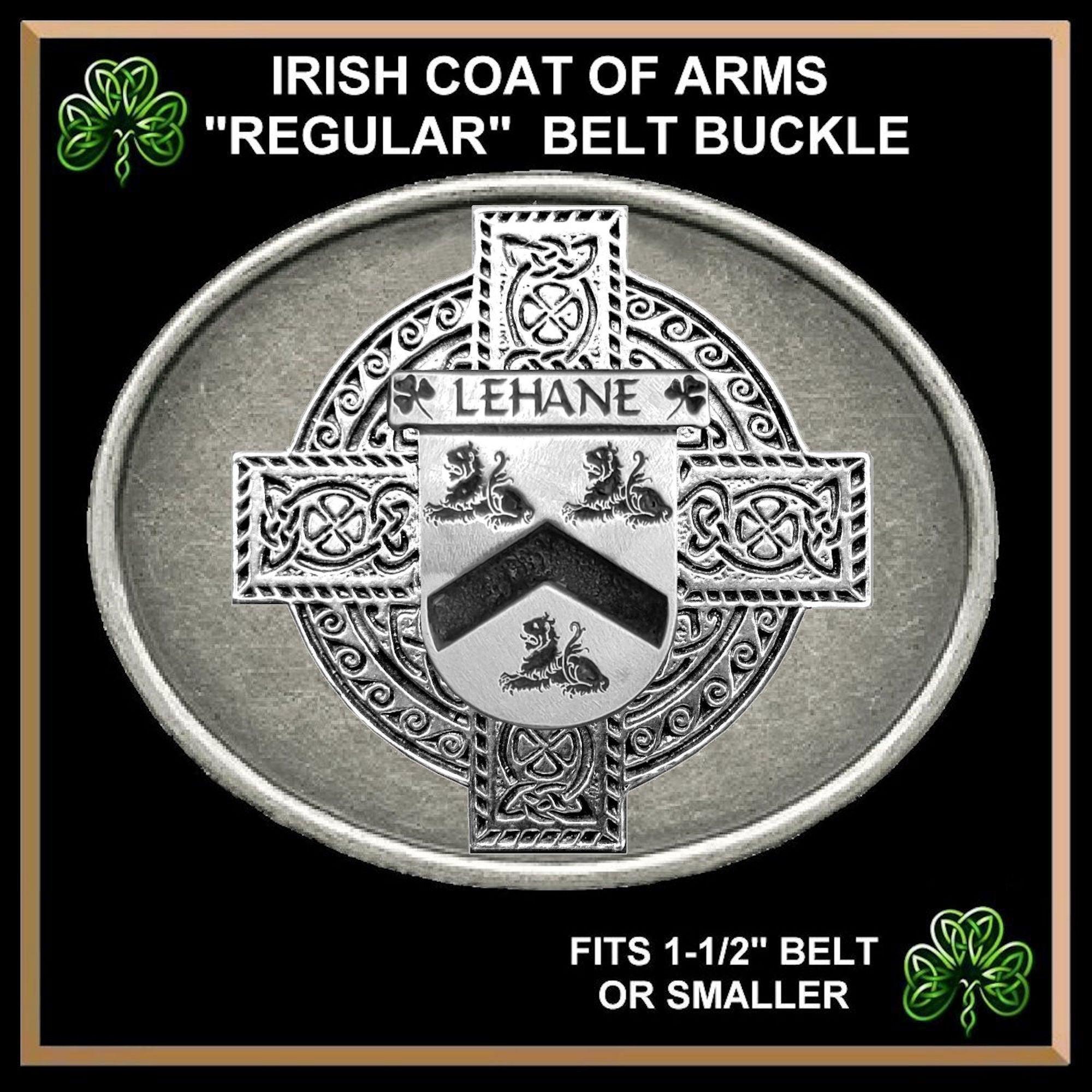 Lehane Irish Coat of Arms Regular Buckle
