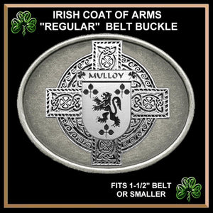 Mulloy Irish Coat of Arms Regular Buckle