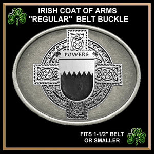 Powers Irish Coat of Arms Regular Buckle