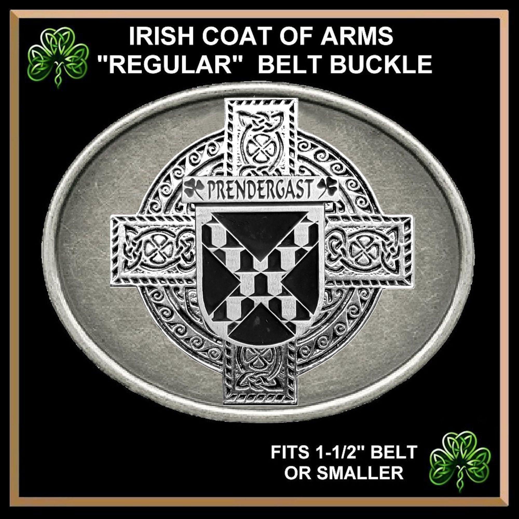 Prendergast Irish Coat of Arms Regular Buckle