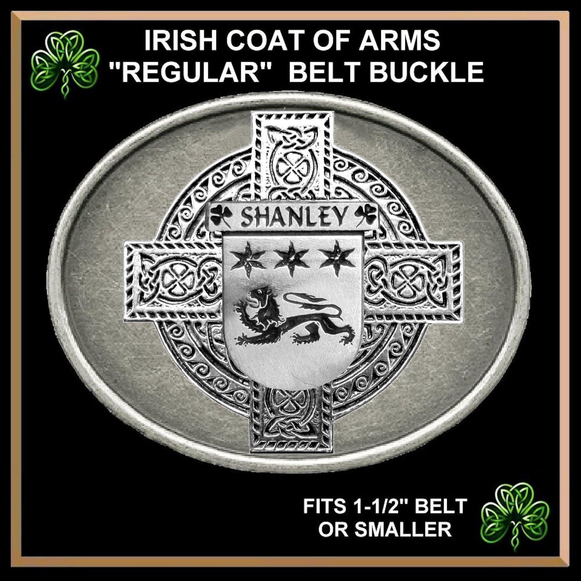 Shanley Irish Coat of Arms Regular Buckle