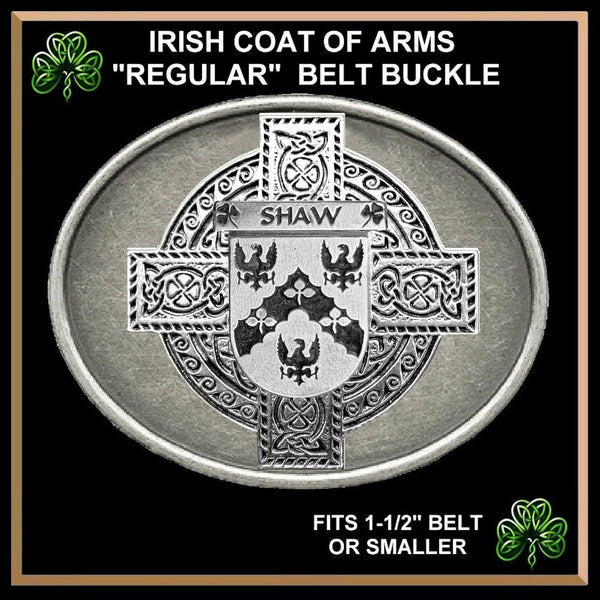 Shaw Irish Coat of Arms Regular Buckle