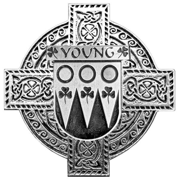 Young Irish Coat of Arms Celtic Cross Badge