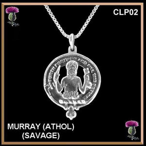 Murray  Savage   Clan Crest Scottish Pendant CLP02