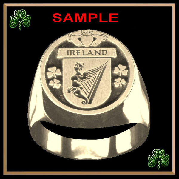 Daly Irish Coat of Arms Gents Ring IC100