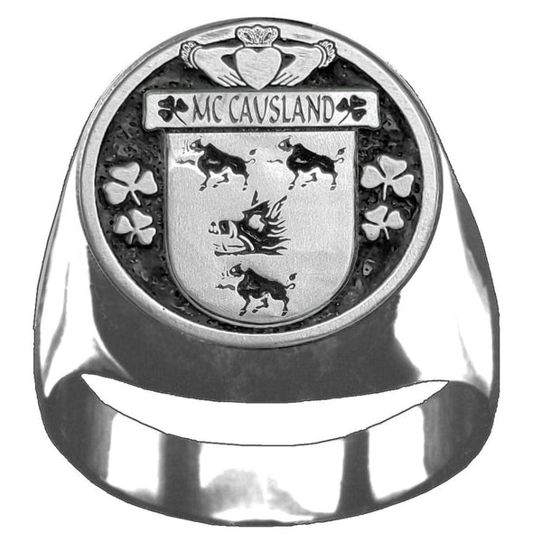McCausland Irish Coat of Arms Gents Ring IC100