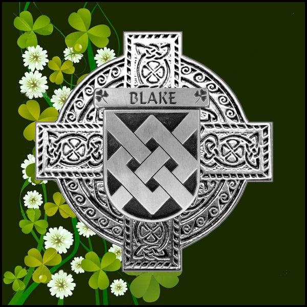 Blake Irish Celtic Cross Badge 8 oz. Flask Green, Black or Stainless