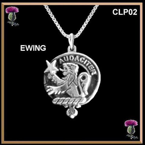 Ewing Clan Crest Scottish Pendant CLP02