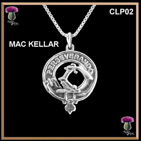 MacKellar Clan Crest Scottish Pendant CLP02