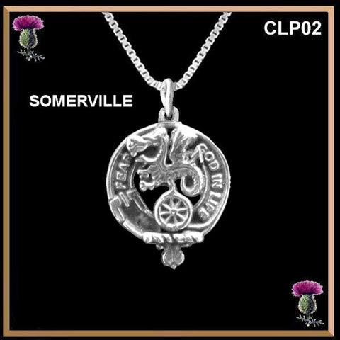 Somerville Clan Crest Scottish Pendant CLP02