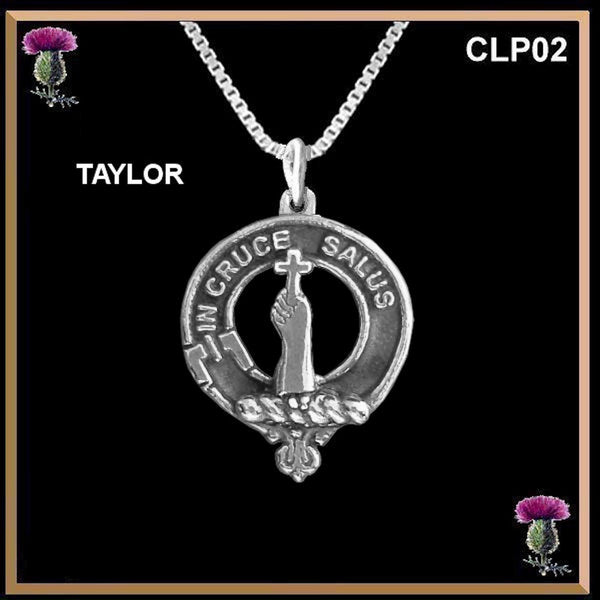 Taylor Clan Crest Scottish Pendant CLP02