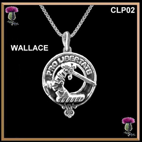Wallace Clan Crest Scottish Pendant CLP02