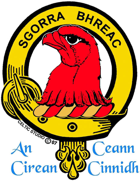 MacNicol Clan Crest Celtic Cross Pendant Scottish ~ CLP04