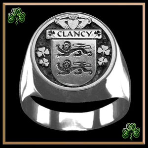 Clancy Irish Coat of Arms Gents Ring IC100