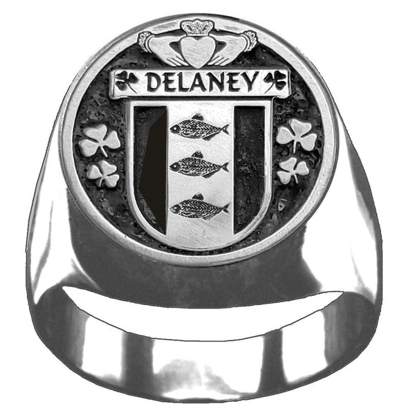 Delaney Irish Coat of Arms Gents Ring IC100