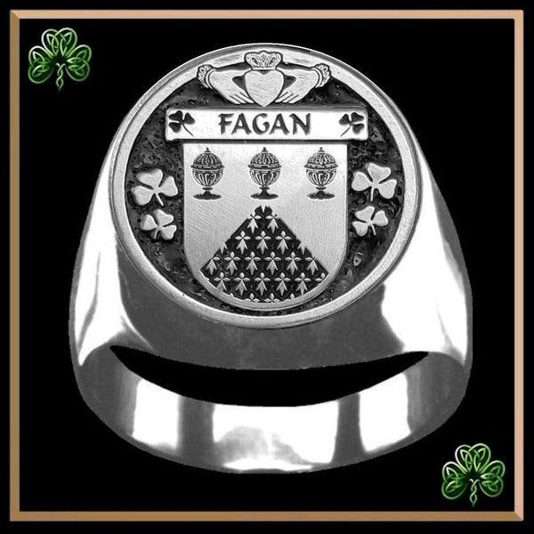 Fagan Irish Coat of Arms Gents Ring IC100
