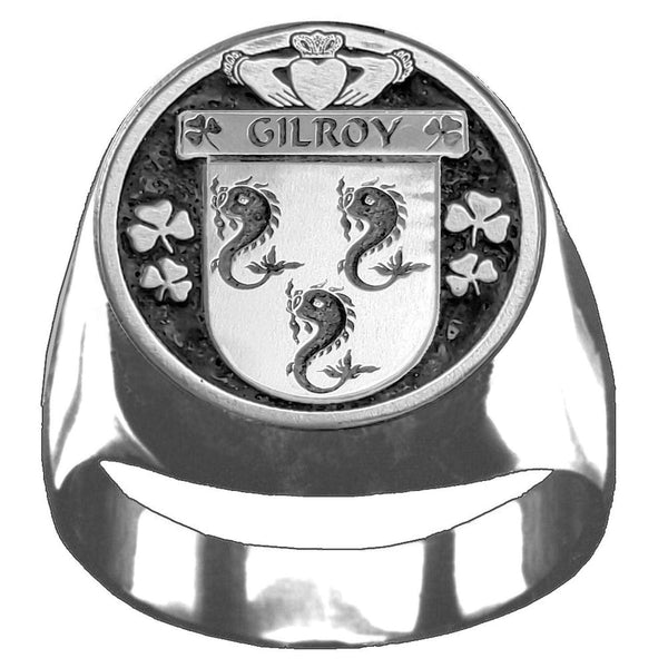 Gilroy Irish Coat of Arms Gents Ring IC100
