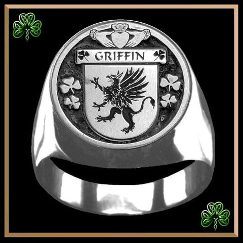Griffin Irish Coat of Arms Gents Ring IC100