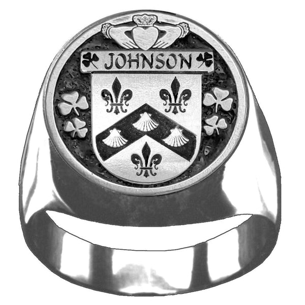 Johnson Irish Coat of Arms Gents Ring IC100