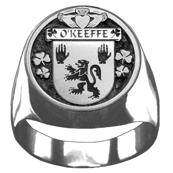 O'Keeffe Irish Coat of Arms Gents Ring IC100