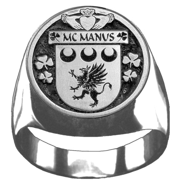 McManus Irish Coat of Arms Gents Ring IC100