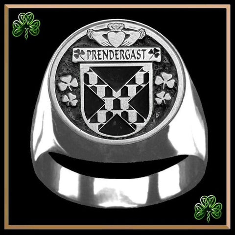 Prendergast Tipperray  Irish Coat of Arms Gents Ring IC100