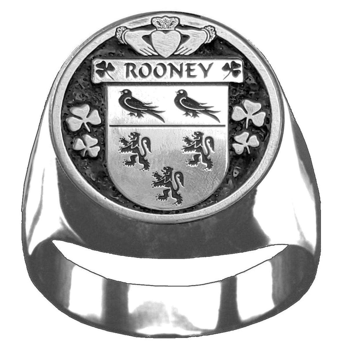 Rooney Irish Coat of fashion Arms Interlace Kilt Buckle