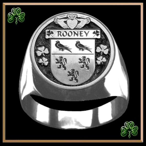 Rooney Irish Coat of Arms Gents Ring IC100