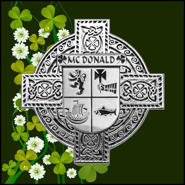 McDonald Irish Coat of Arms Sporran, Genuine Leather