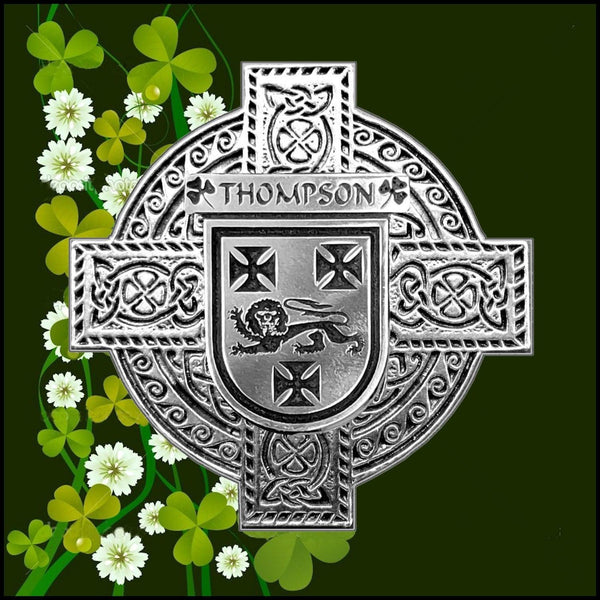 Thompson Irish Coat of Arms Sporran, Genuine Leather