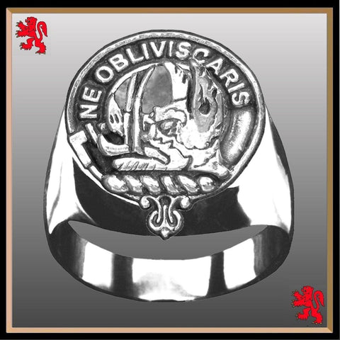 Campbell Argyll Scottish Clan Crest Ring GC100  ~  Sterling Silver and Karat Gold