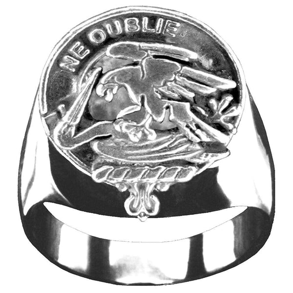 Graham Scottish Clan Crest Ring GC100  ~  Sterling Silver and Karat Gold