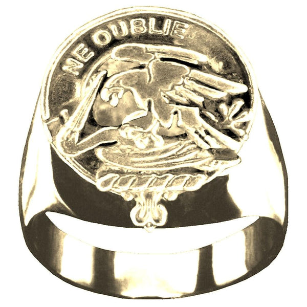 Graham Scottish Clan Crest Ring GC100  ~  Sterling Silver and Karat Gold