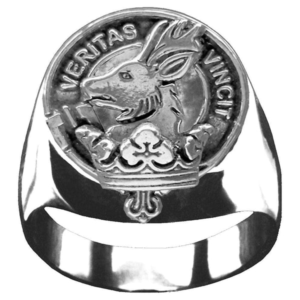 Keith Scottish Clan Crest Ring GC100  ~  Sterling Silver and Karat Gold